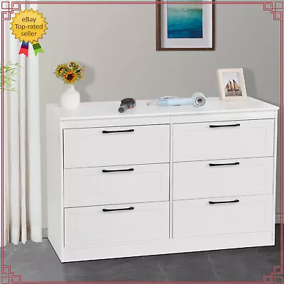 White Chest Of Drawers Tall Wide Bedside Table Storage Cabinet Bedroom Furniture • £85