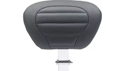 Mustang Black W Sky Blue Stitch Deluxe Driver Backrest Ultra Limited Low 15-19 • $295