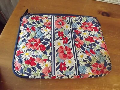 Vera Bradley Quilted SUMMER COTTAGE Lap Top COMPUTER CASE  • $22.99