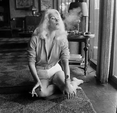 Actress Mamie Van Doren Poses At Home In LA 1956 OLD PHOTO 18 • $9