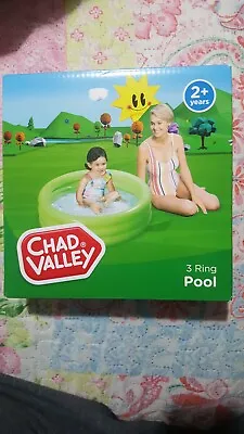 Chad Valley 2+Years 3 Ring Paddling Pool Summer Swimming Outdoors Brand New • £8.50