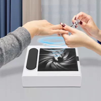 80W Salon Nail Art Suction Dust Collector Vacuum Fan Cleaner Manicure Machine • $30