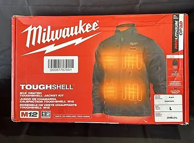 Milwaukee 204B-21L M12 Toughshell Men's Heated Jacket Size Large - Black • $142.49