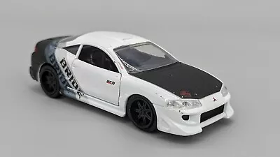 Jada JDM Tuners 1995 Mitsubishi Eclipse 1:32 Metal Diecast Car White & Black • $5.50