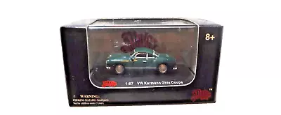 Malibu International Volkswagen VW Karmann Ghia Coupe  Green  1/87 Scale • $7.50