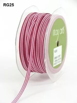 £1.10 • Buy Pretty May Arts 5mm Striped Grosgrain - Price Per Metre Or On A 91.4m Roll