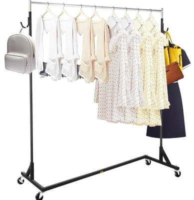 $56.99 • Buy Z-Truck Clothing Rack Rolling Garment Z Rack Lockable Casters Heavy-duty