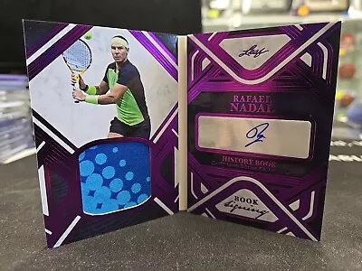 2023 Leaf History Book Sports Edition Rafael Nadal /10 Patch Auto Booklet CardNM • $107.50