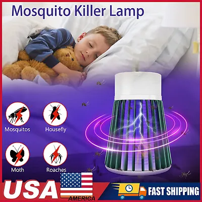 Electric Mosquito Killer Lamp With LED Light USB Powered Catcher Fly Bug Zapper • $10.95