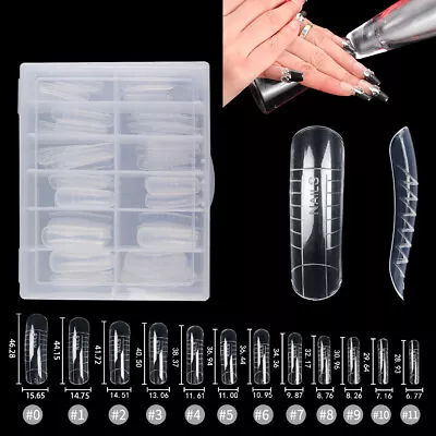 120 Pcs Quick Poly Building Gel Mold False Nail Tips Extension Forms Nail Art • $7.99