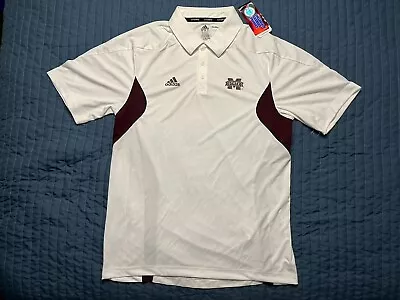 Adidas Climalite Polo Short Sleeve Shirt Mississippi State Bulldogs Men’s Medium • $30