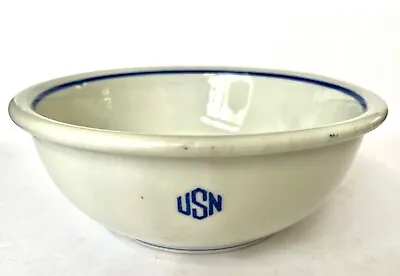 Vtg Tepco Vitrified China Us Navy Usn 9.5  Serving Bowl Xlnt! • $19.99