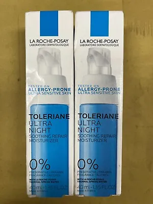 2 New La Roche-Posay Toleriane Ultra Night Soothing Moisturizer - 1.35oz Each • $40