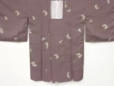 7012096: Japanese Kimono / Vintage Unused Michiyuki Coat / Floral Plants & Treas • $104