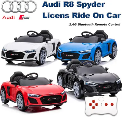 £139.99 • Buy 12V Ride On Car Electric Licensed Audi R8 Spyder Kids Toy Car Remote Control