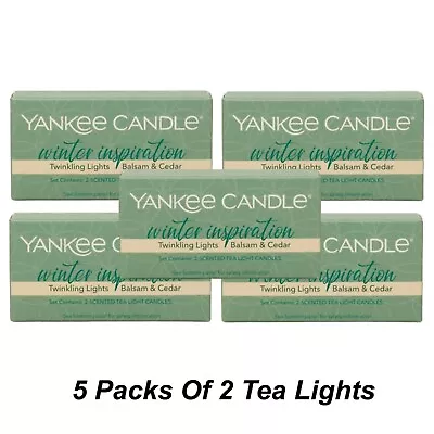 Yankee Tea Light Candles Almond Peach Vanilla Sandalwood Cedar Pine Amber 5 Pack • £13.62