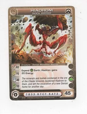 Chaotic Creature Card Danian Hiadrom Rock Ripper Min Energy • $2