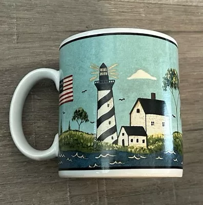 Warren Kimble Coastal Breeze Lighthouse Mug Sakura 10 Oz Excellent Condition • $8.99