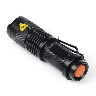 Mini Flashlight LED Torch AA/14500 Adjustable Zoom Focus Torch Lamp Waterproof • $9.90