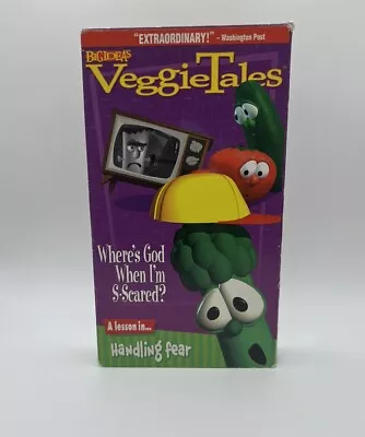 Veggie Tales Wheres God When I'm S-Scared VHS A Lesson In Handling Fear Big Idea • $6.53