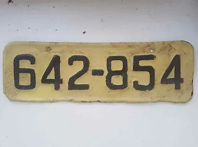  Israel License Plate 642 854 Rare 1960' Vintage • $115