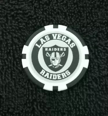 Nfl Las Vegas Raiders Souvenir Collectible Poker Chip Golf Ball Marker • $6.95