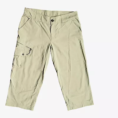 Columbia Womens Travelling Hiking Capri  Pants Lightweight Size 6 Pale Green • $29.98