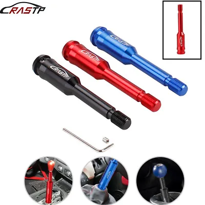 Shift Knob Extension Rod Stick Adapter 130mm Fit Manual Gear Shifter Lever • $9.95