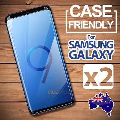$4.95 • Buy 2x Samsung Galaxy S9 S8 Plus Note 8 9 S7 S5 Tempered Glass Screen Protector Film