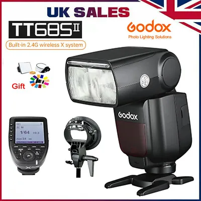 Godox TT685IIO 2.4G TTL Flash Speedlite Light+ Xpro Trigger+ Bracket For Olympus • £164.50