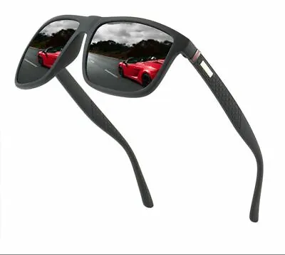 Men Sunglasses Golf Running Sports Driving Glasses Reflective Blue Mirror Lens • $11.99