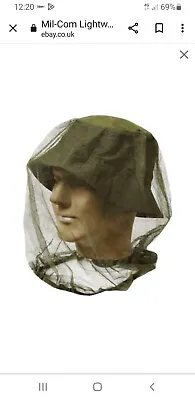 Midge Mosquito Head Net Hat Insect Fly Mesh Face Protector Travel Camping • £3