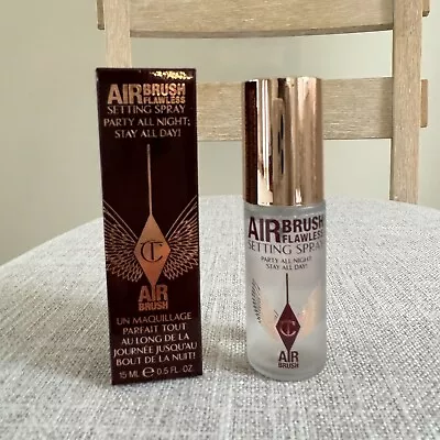 Charlotte Tilbury Airbrush Flawless Setting Spray .5 Oz. Travel Size NIB • $15.99