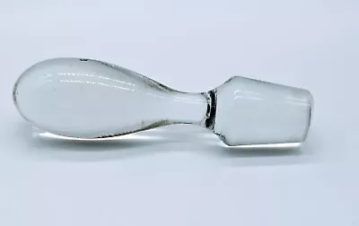Vintage Clear Glass Crystal Bottle Decanter Perfume Bottle Stopper 0.9  • $7.99