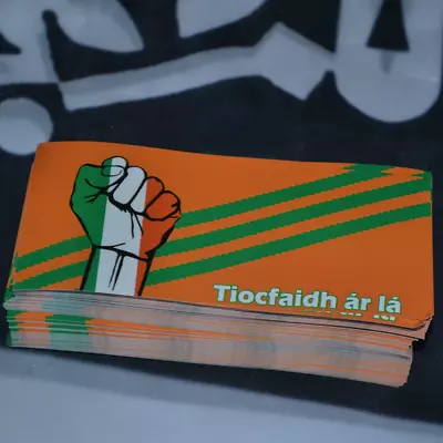 X25 Tiocfaidh ár Lá 12x5cm Stickers - Inspired By Celtic Glasgow Casuals Ultras • $8.30