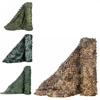 Woodland Hide Cover Netting Desert Camouflage Military Net Hunting Sunshade 2024 • $15.98