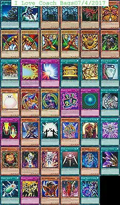 YUGI'S 44 DECK Slifer Obelisk Winged Ra Dark Magician Girl Exodia Set YuGiOh • $153.22