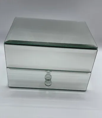Beautiful Beveled ￼Glass Mirror Jewelry Box Organizer ￼With Drawer ￼ • $19.75