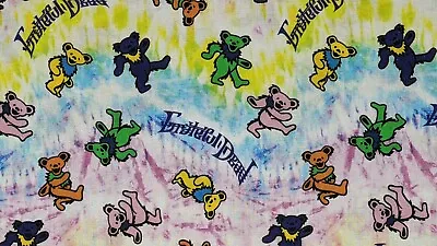 $8.50 • Buy Grateful Dead Dancing Bears Cotton Fabric / By The Yard
