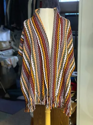 Unisex Missoni Wool Blend Multi-colored Chevron Scarf - EUC • $65