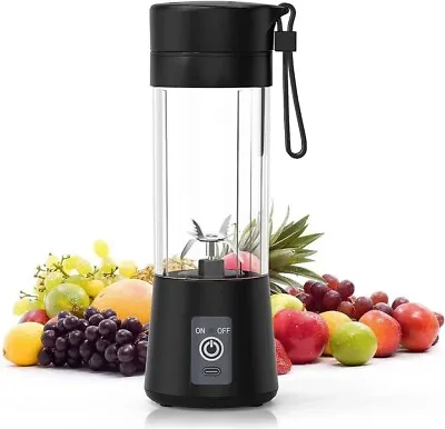 Mini Portable Electric Juice Maker Blender Smoothies Juicer Fruit Machine 380ML • £7.45