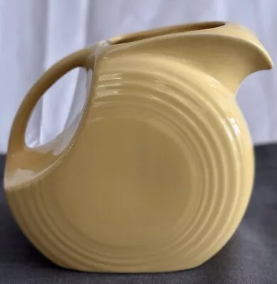 Vintage Fiestaware  YELLOW Disk Large Pitcher  RETIRED 2022  CHIPPED ON TOP  • $9.99