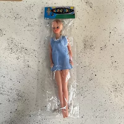 Vintage Plastic Doll In Bag Package- Made In Hong Kong- Dime Store Type • $25.99