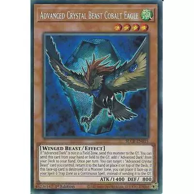 £1.40 • Buy Advanced Crystal Beast Cobalt Eagle BLCR-EN015 : YuGiOh Secret Rare Card 1st Ed