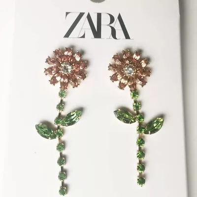 New Zara Flower Drop Dangle Earrings Gift Fashion Women Party Holiday Jewelry • $10.25