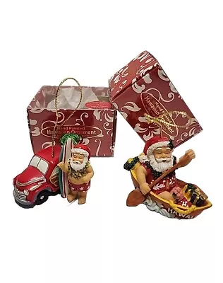 2 Island Heritage Hawaiian Hand Painted Christmas Ornaments  • $19.99