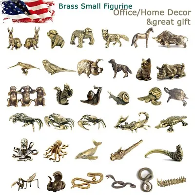 $10.99 • Buy Small Brass Metal Statue Ornament Animal Figurines Figurine House Decoration 1PC