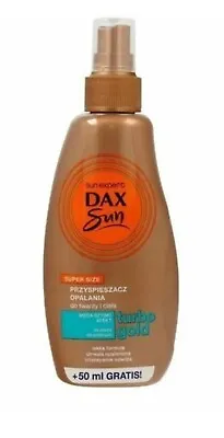 Dax Sun Tanning Accelerator For Face And Body Turbo Gold Spray 200ml • £11.95