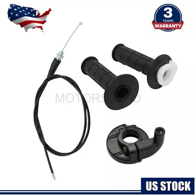 $14.29 • Buy Throttle Hand Grips Cable Clamp Set For Coleman CT200U Trail 200 Mini 196cc Bike