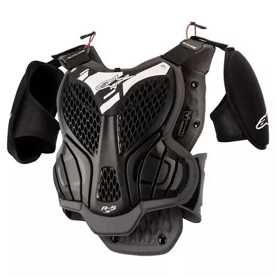 Alpinestars MX Motocross A-5s Youth Body Armour Roost Guard (Black/Gray) • $99.95
